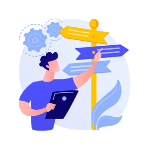 Personne en réflexion sur ses opportunités go-to-market Personne en réflexion sur ses opportunités go-to-market