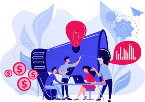 Une équipe préparant une levée de fonds Une équipe préparant une levée de fonds