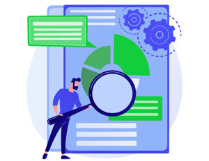 Personne faisant un focus sur ses données de marché Personne faisant un focus sur ses données de marché
