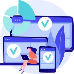 Personnes répondant à un questionnaire pour obtenir une certification Personnes répondant à un questionnaire pour obtenir une certification