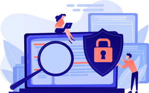 Des personnes s'assurant de la sécurisation d'opérations après un audit