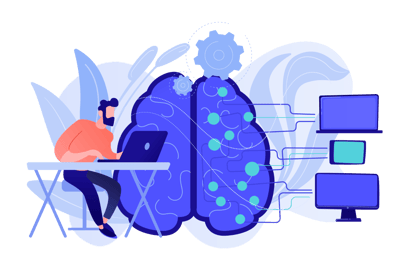 Persona che esegue un audit IA di Exaegis