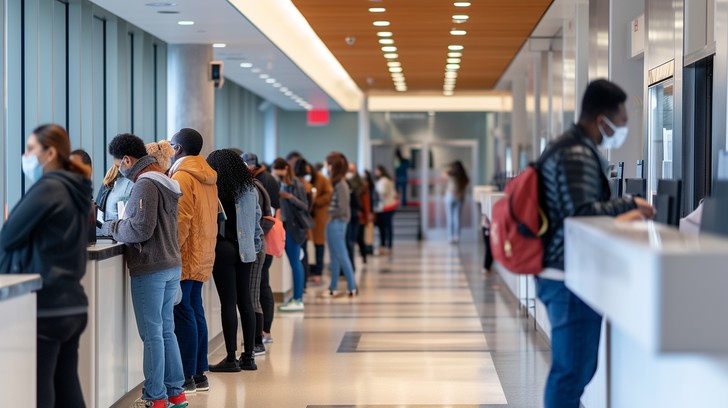 queue-at-service-stockcake