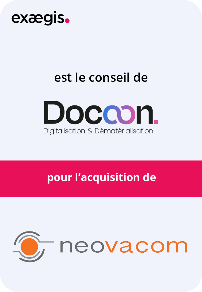 Exaegis est le conseiller de Docoon dans sa cession à Neovacom